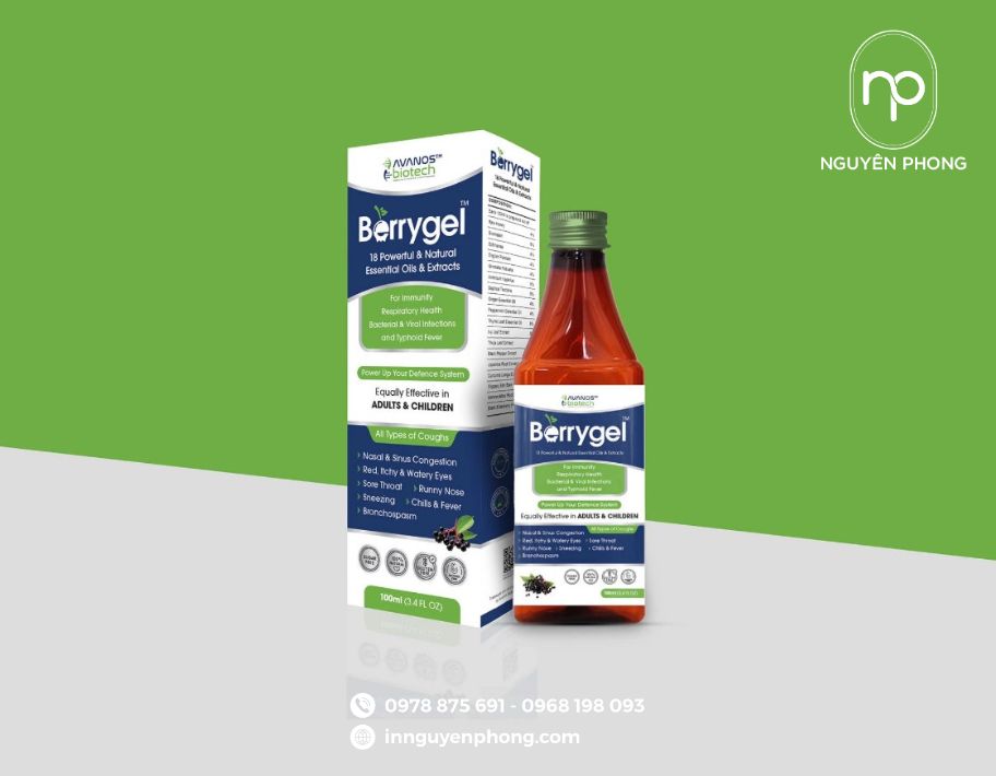 Mẫu hộp đựng siro tiêu chuẩn